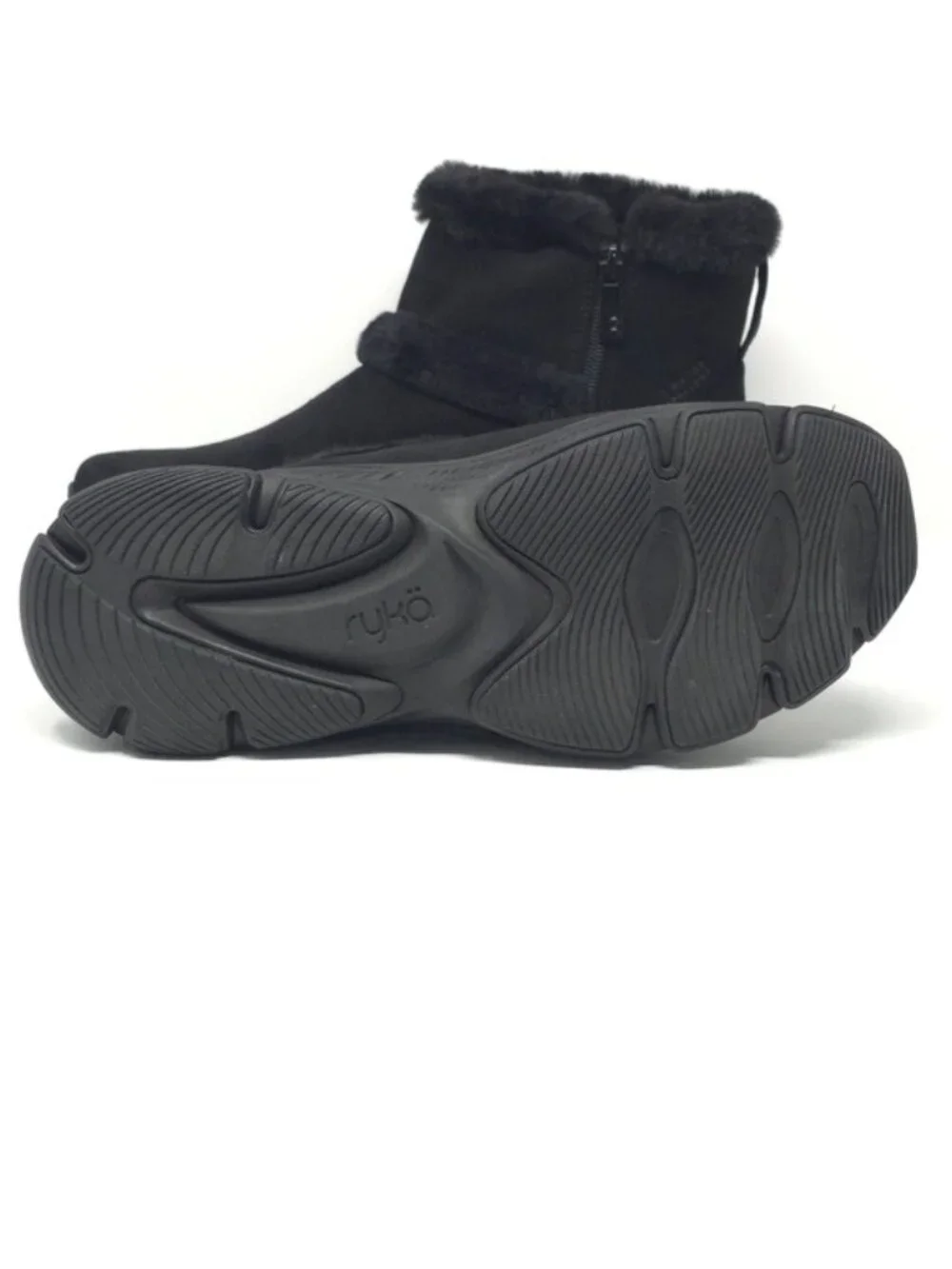 Ryka Boots Devotion Max Black Winter Zip Short Size 8W